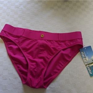 NWT Point Zero FUSCHIA Swim bottoms, 14   *P1056